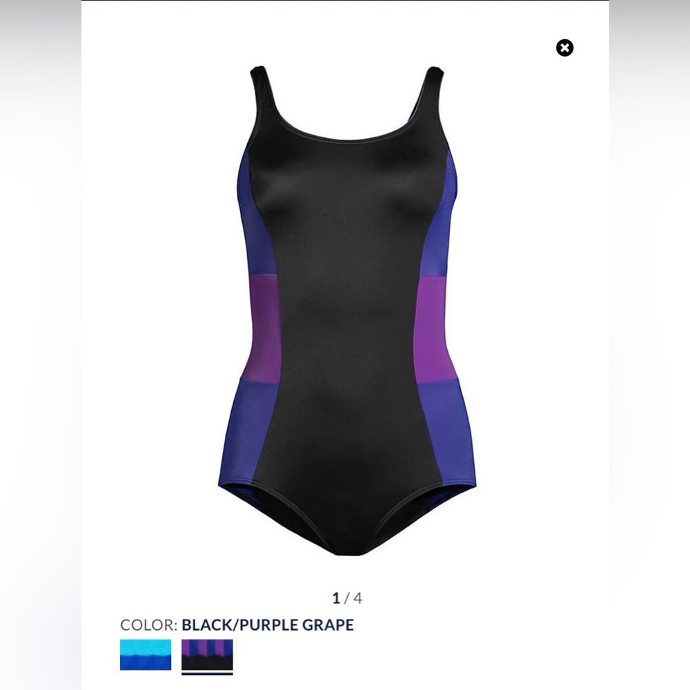 Lands End NWT 20W long swimsuit
